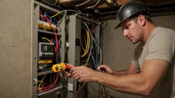 elektriske problemer, kjeller sikkerhet, ansette elektrikere, DIY elektrisk arbeid, hjemme vedlikehold