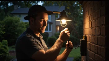 sikkerhetsbelysning, installasjonstips, kvalifiserte elektrikere, elektriske forskrifter, hjemmesikkerhet