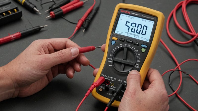 multimeter, elektrisk testing, spenningsmåling, strømmåling, motstandsmåling, sikkerhetsprosedyrer