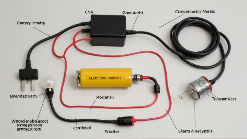 elektriske kretser, komponenter, seriekretser, parallellkretser, Ohms lov, elektrisk sikkerhet