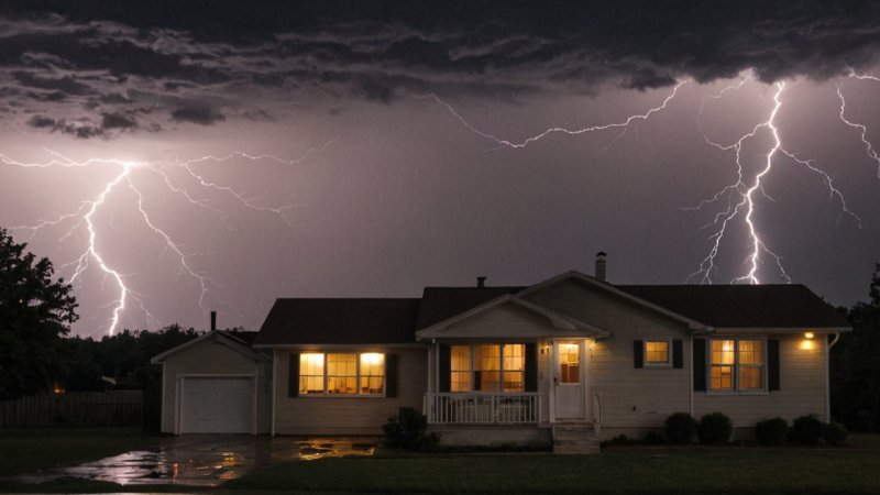 storm sikkerhet, elektriske apparater, brannforebygging, strømbrudd, elektriker tips